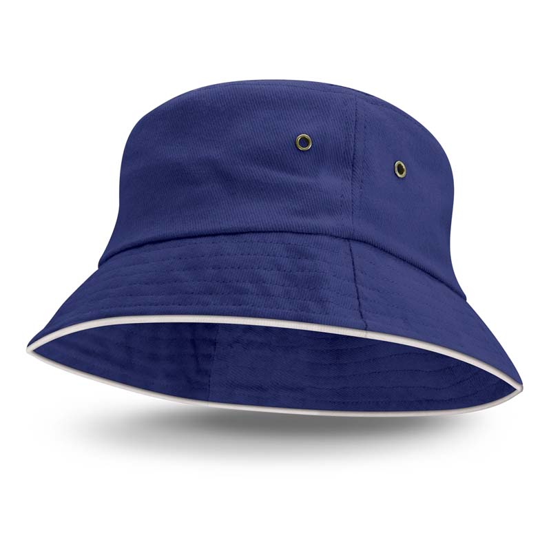 Bondi Bucket Hat - White Sandwich Trim image3